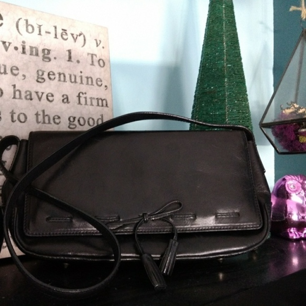 Maxx New York small black shoulder purse